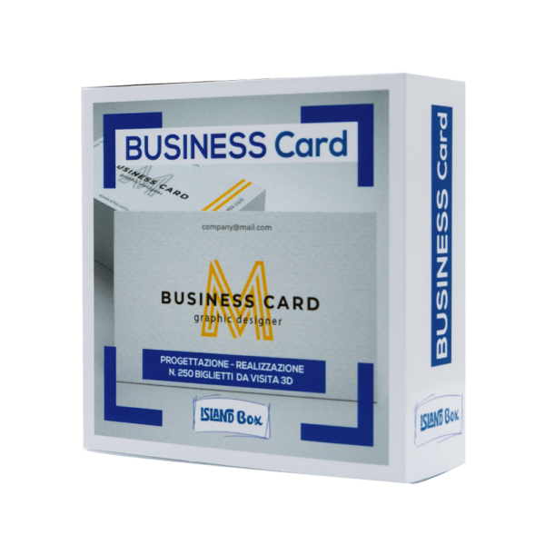 Island Box Business Card 250 biglietti da visita 3d progettazione e realizzazione ogni dettaglio conta